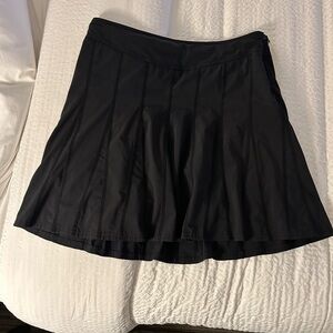 Athleta Wear About Black Pleated Skort Golf Tennis Size 10